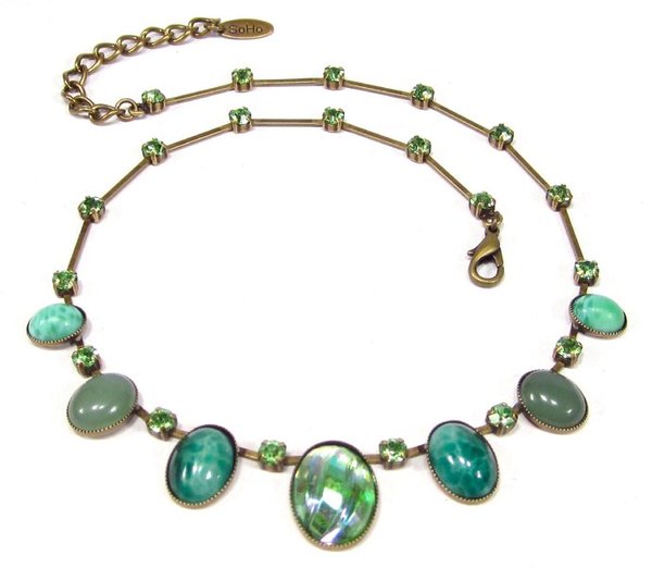 Collier vintage 1960´s jade peridot